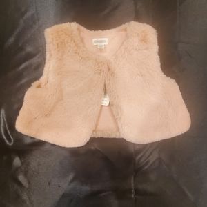 Gymboree faux fur infant vest